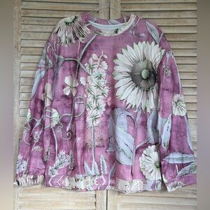 White and Pink Floral Tunic